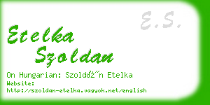 etelka szoldan business card